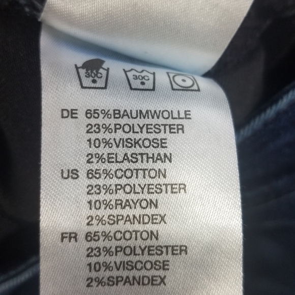 AOS Darkwash Button Fly Jeans Size 27 - Picture 6 of 6